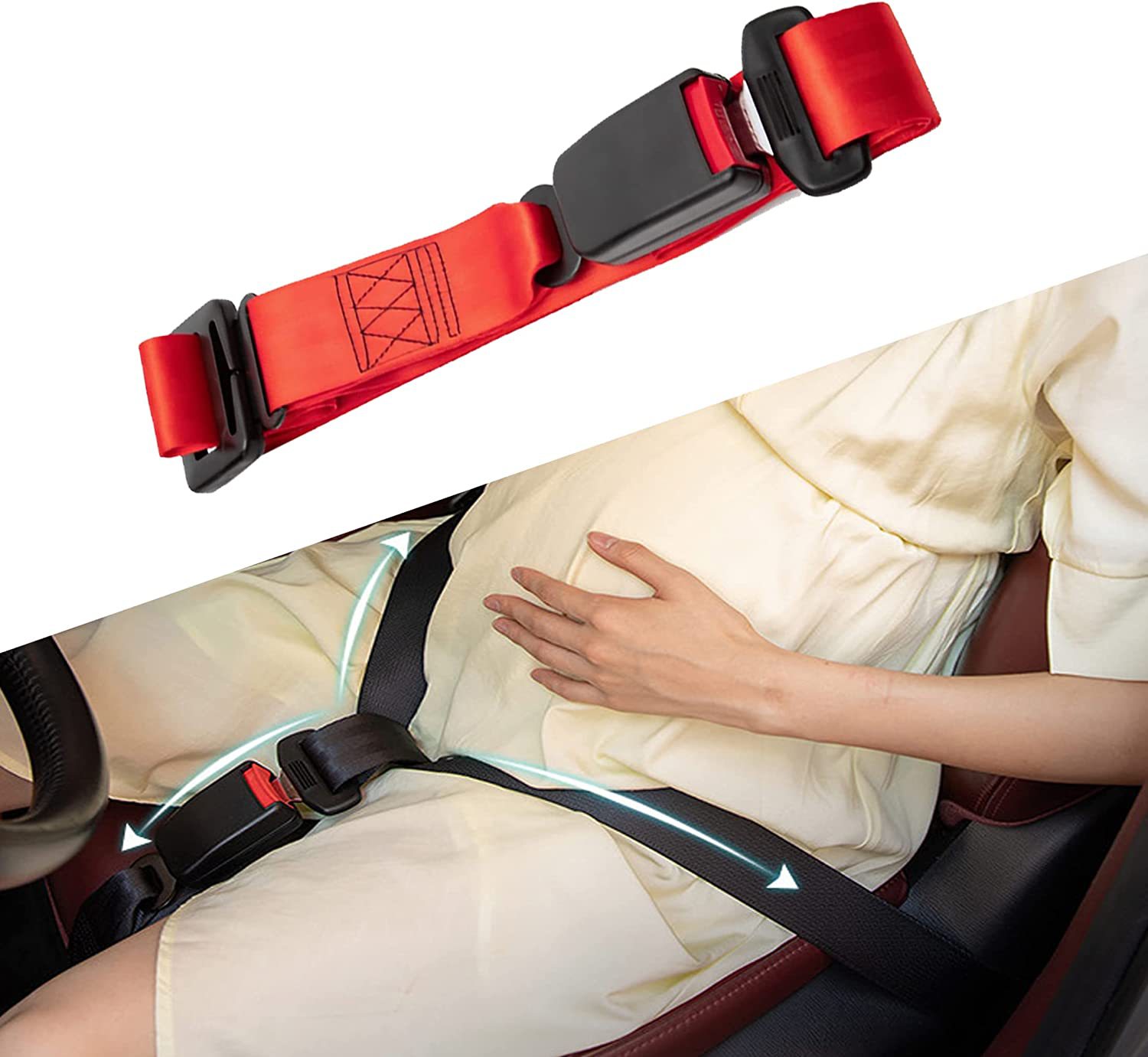 Qìchē – Maternity Seatbelt Digər kuzov və aksesuarlar - welded-adjustment-buckle-pregnant-woman-red
