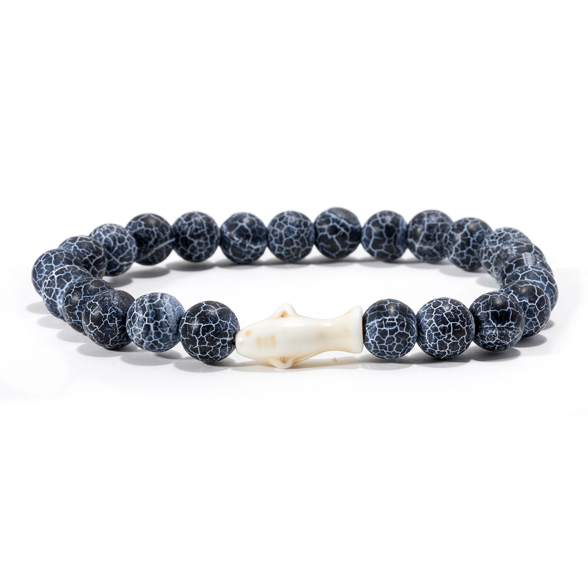 Ethnic Style Shark Natural Stone Beaded Unisex Bracelets display picture 10