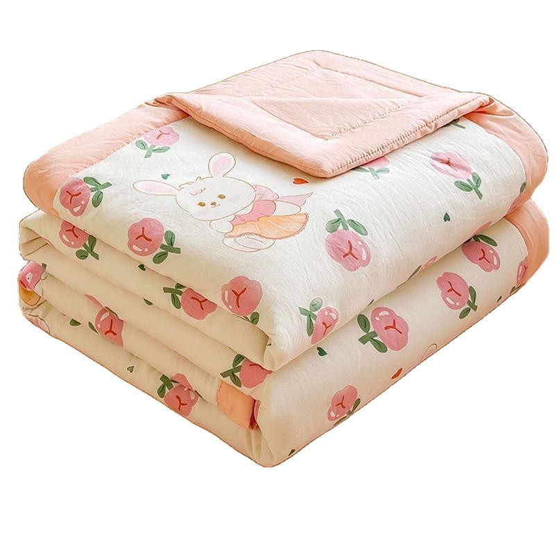 Hondou Home Textiles 新しいタイプ A 洗浄綿サマーキルト純粋な新疆綿キルトプリントサマークールキルトエアコンキルト薄いキルト|undefined