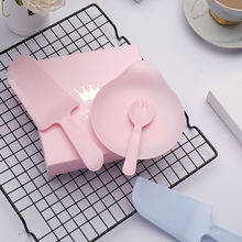 蛋糕盘子一次性生日蛋糕刀叉盘塑料水滴盘刀叉套装刀叉盘组合套装