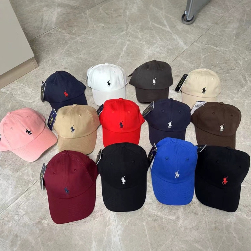 Washed Polo Cap Pony Baseball Cap Soft Top Versatile Sun Hat for Men and Women Summer and Autumn
