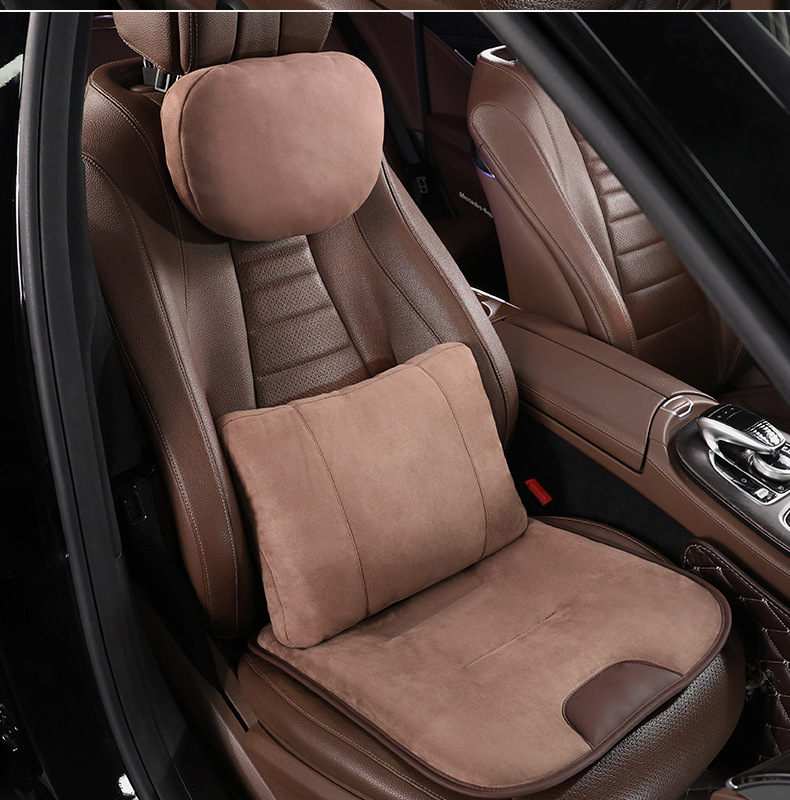 Suitable for Mercedes-Benz, Leapmotor, Xiaomi, and Bmw Car Seat Cushions, Winter High-End Suede Car Seat Cushions