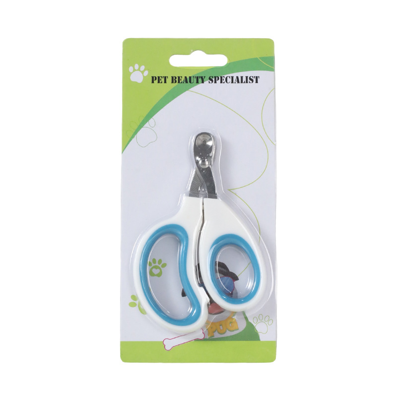 A juego de colores pequeño ciego tijeras gato cortauñas belleza cortaúñas perro nail grinder blister Pack