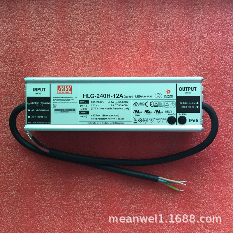 明纬LED开关电源HLG-240H-12A/15A/20A/24A/30A/36A/42A/48A/54A