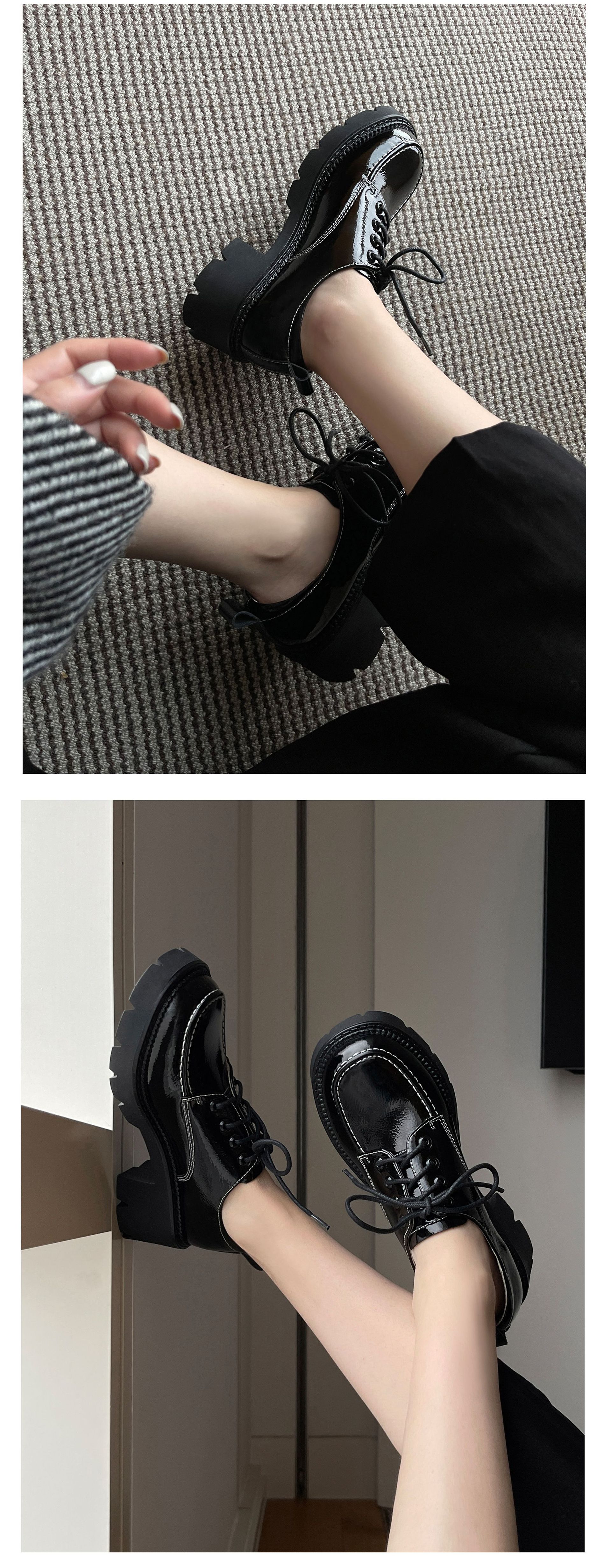CHIKO Malina Square Toe Flatforms Oxfords Shoes