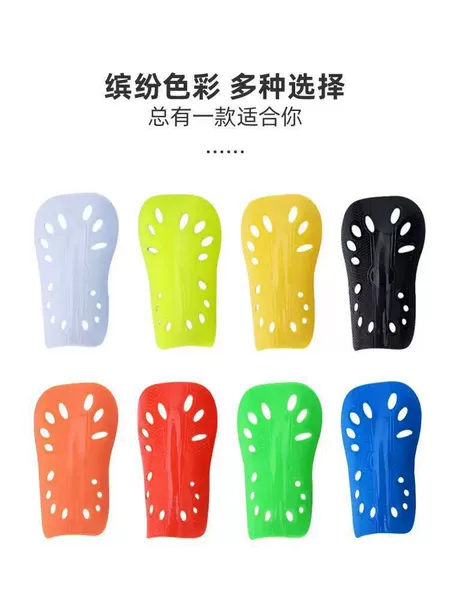 Football Shin Guards with Holes, Breathable Insert-Type, Adult and Children's Thickened Double-Layer Training Professional Shin Guards