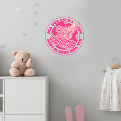 新款愛神丘比特情人節臥室客廳牆面家居背景牆面裝飾牆貼自粘防水