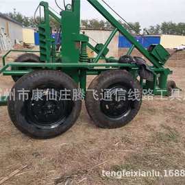 腾飞厂家电缆放线车5吨手摇电缆拖车价格多功能收线车图片