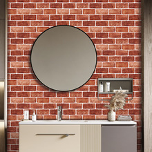 跨境外贸批发 美式复古做旧瓷砖贴自粘防水厨房客厅墙面装饰墙贴