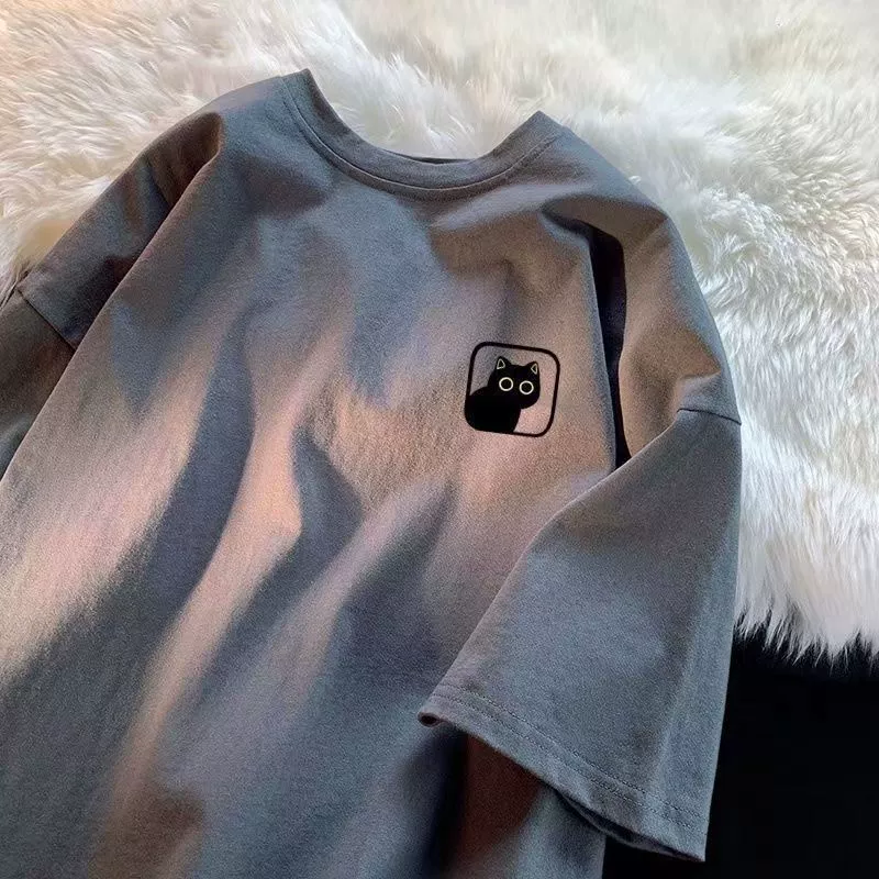 Источник производителя футболки с короткими рукавами мужская одежда летом свободный мультфильм американский принт