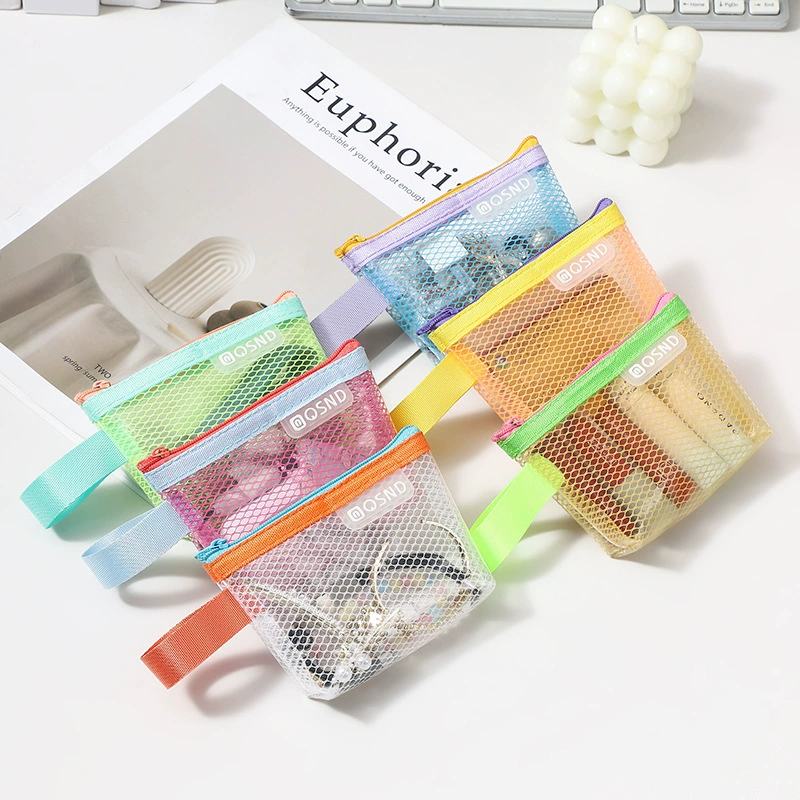 Сетка контрастного цвета, сумка для ключей, сумка для карт, сумка для монет, прозрачный кошелек для монет, сумка для хранения кабеля передачи данных, сумка для хранения беспроводных наушников