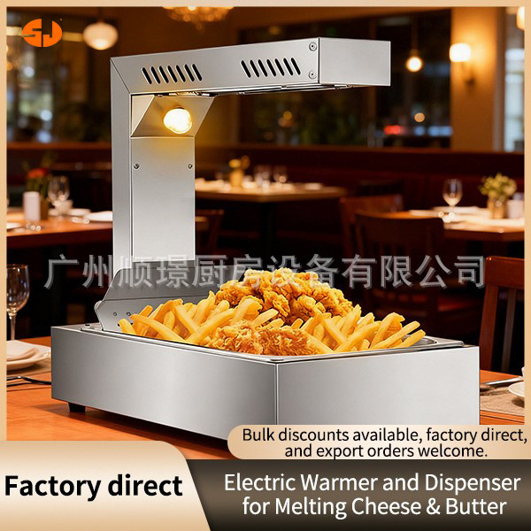 Restaurante, mesa de comida rápida aislada calentamiento eléctrico comercial de acero inoxidable calentador de alimentos de escritorio infrarrojo image 2
