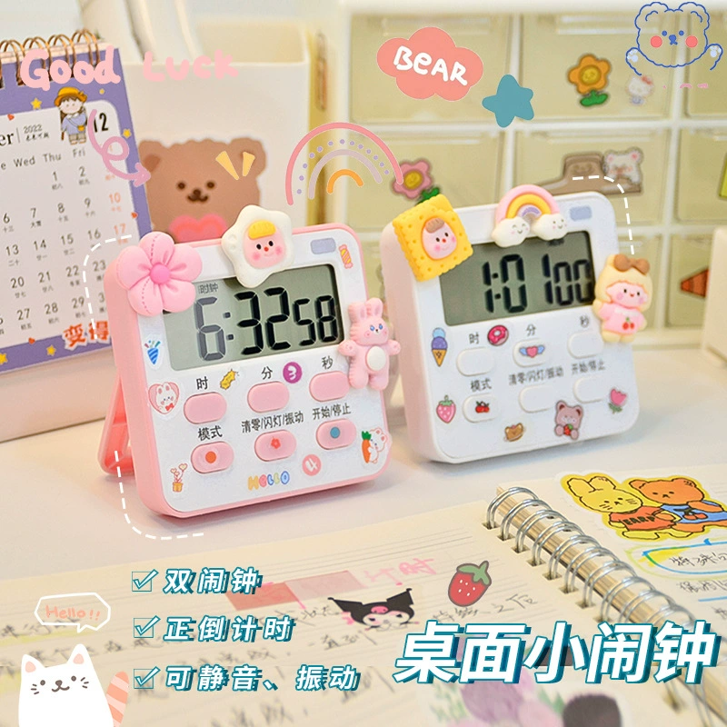 Student dormitory clock alarm clock visual electronic timer kitchen manager timer second table wholesale