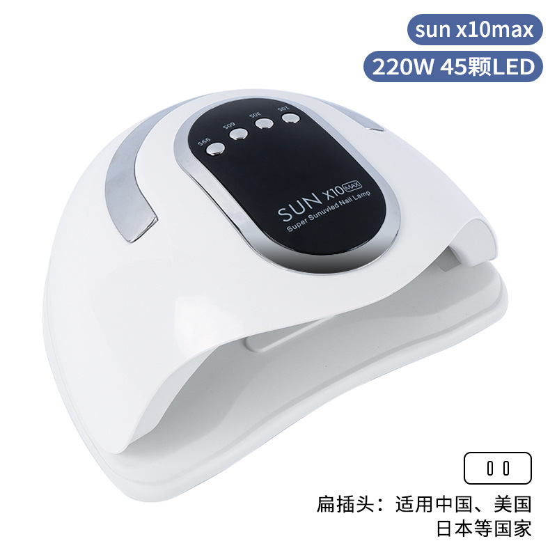 Lámpara de uñas inteligente, de secado rápido, 280W, lámpara para hornear uñas de alta potencia, pegamento de uñas, máquina de uñas, tienda de uñas, lámpara de fototerapia transfronteriza