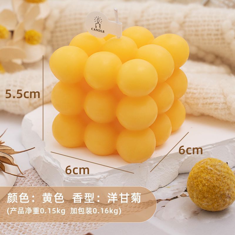 Cubo de Rubik aromaterapia vela lámpara iluminación del hogar fiesta cumpleaños decoración la fragancia nicho mayor regalo para las niñas