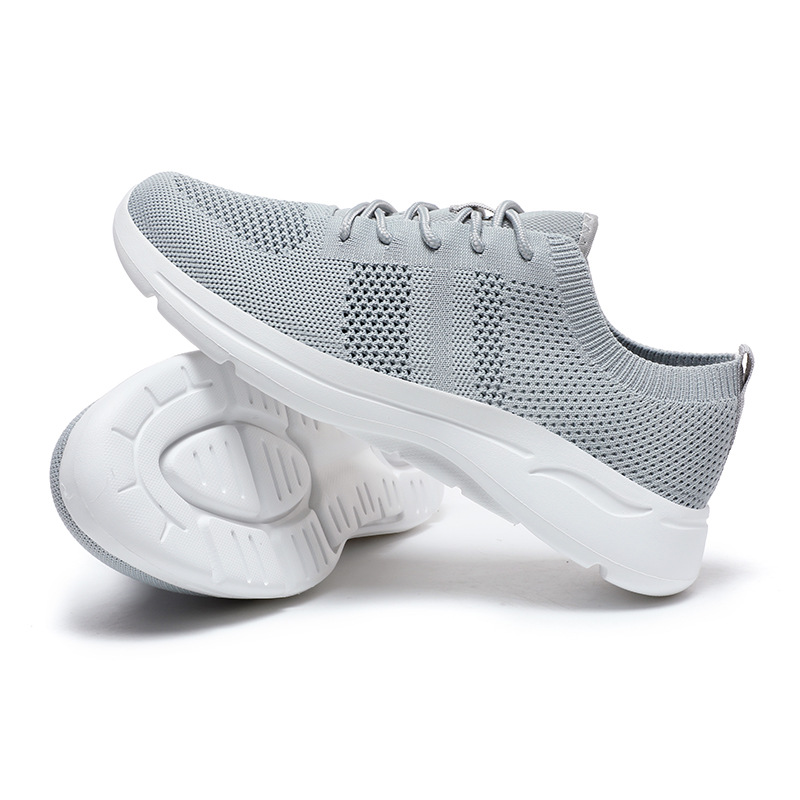 Summer Cross-border Men's Large Size Casual Sports Versatile Flat Shoes, Lightweight Breathable Fly-knit Trendy Shoes_vogvips.com