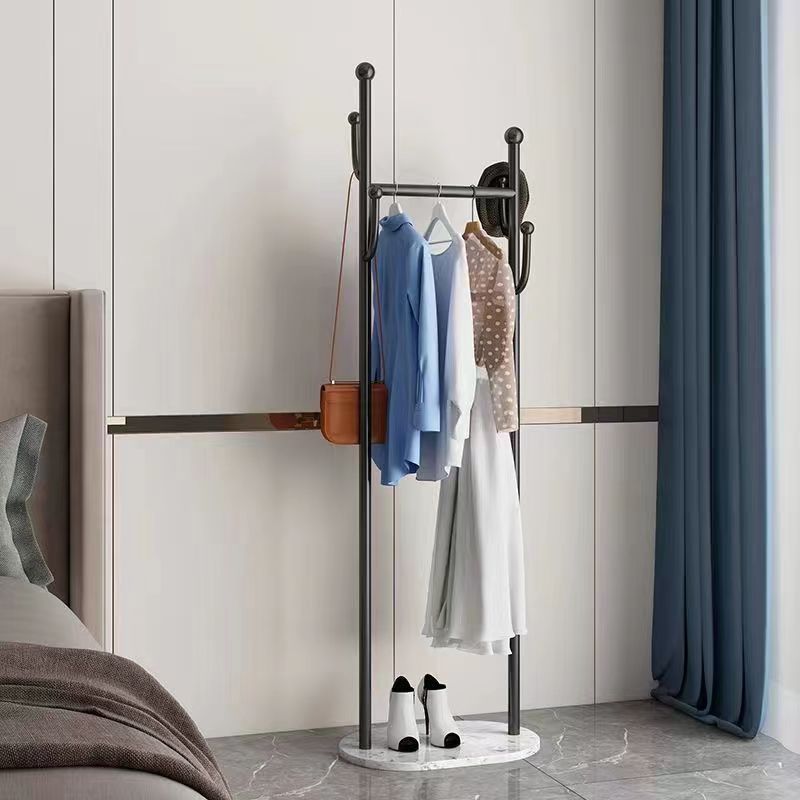 Nordic Light Luxury Bedroom Floor-Standing Coat Rack Office Living Room Clothes Rack Removable Small Clothes Rack That Does Not Take up Space