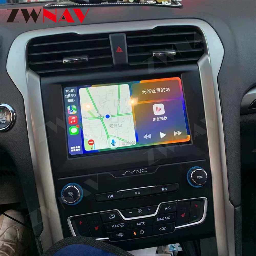 Подходит для Ford Mondeo 2013-2018, стиль штатной автоматики, Android навигация, автомобильный GPS, вертикальный 8-дюймовый моноблок