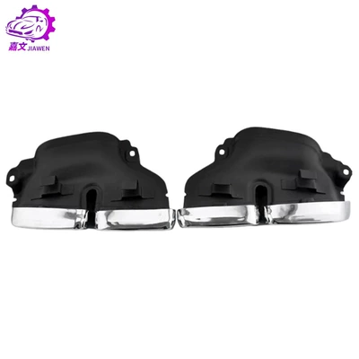 Suitable for Mercedes-Benz Amg E Car muffler - a-pair-of-silver-tail-throats