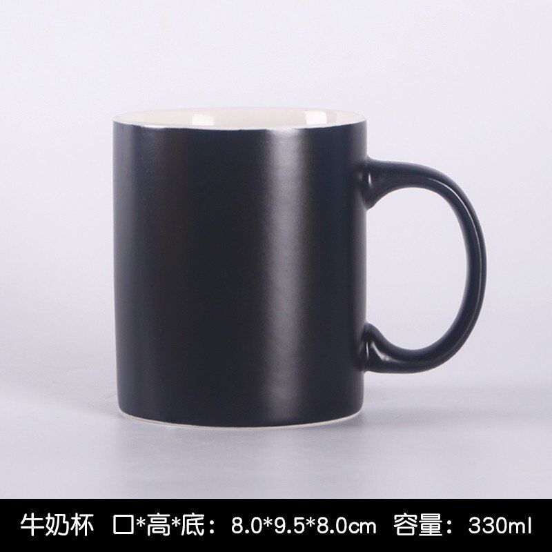 350ml recta taza de leche taza de color europeo Taza de cerámica del hotel impreso LOGO regalo taza