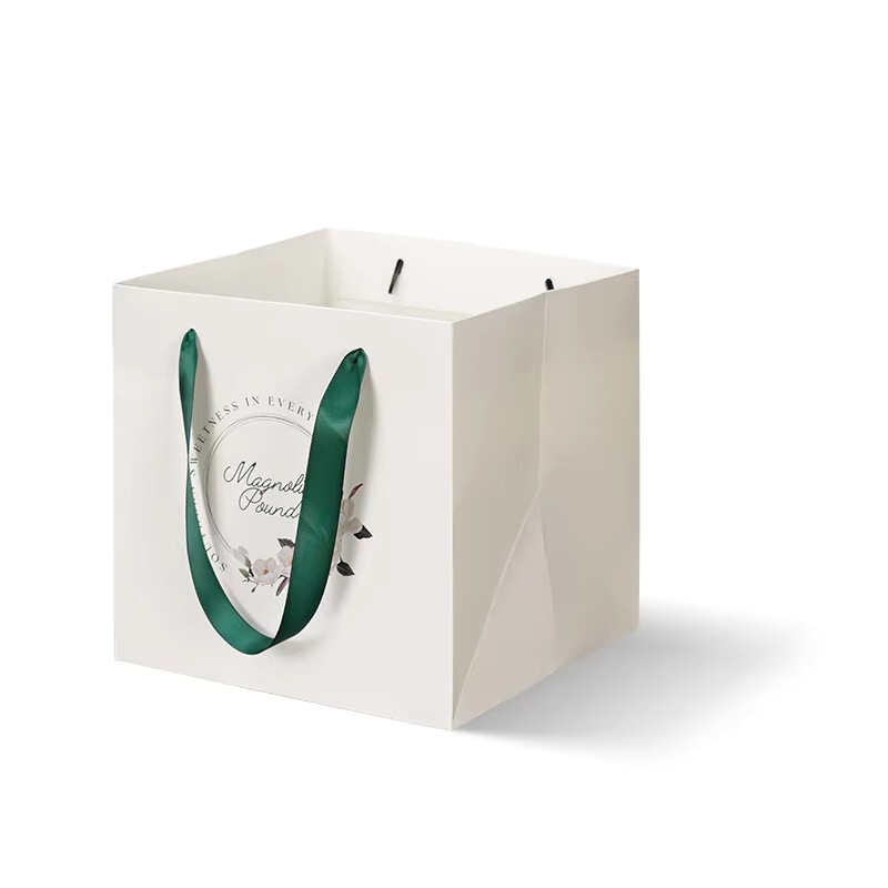 Customized Paper Bags Customized Environmentally Friendly Luxury Square Paper Bags, Natural Finish Silk Touch Handles, Sustainable Customized Paper Bags Customized Environmentally Friendly Luxury Square Paper Bags, Natural Finish Silk Touch Handles, Sustainable