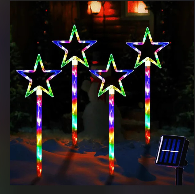 国境を越えた人気の LED キャンディー松葉杖ライトソーラー防水芝生ライト中庭屋外松葉杖装飾ライト|undefined