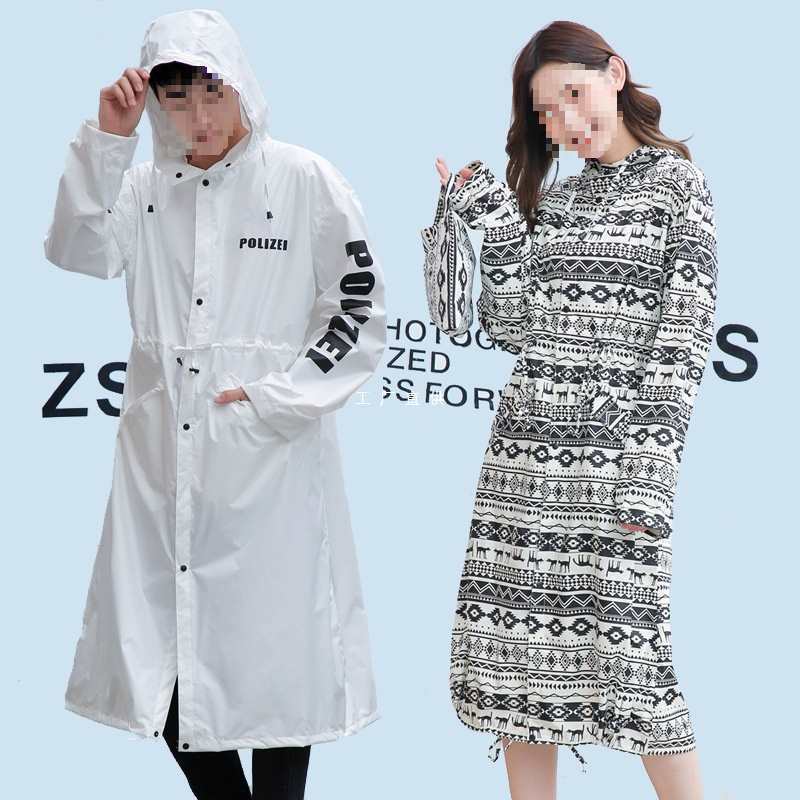 Wholesale thin extended non-stick raincoat full body rainproof fashion trendy slim hiking Cycling men and women