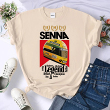 Ayrton Senna t shirt women Y2k setwear korean clothes Pastel