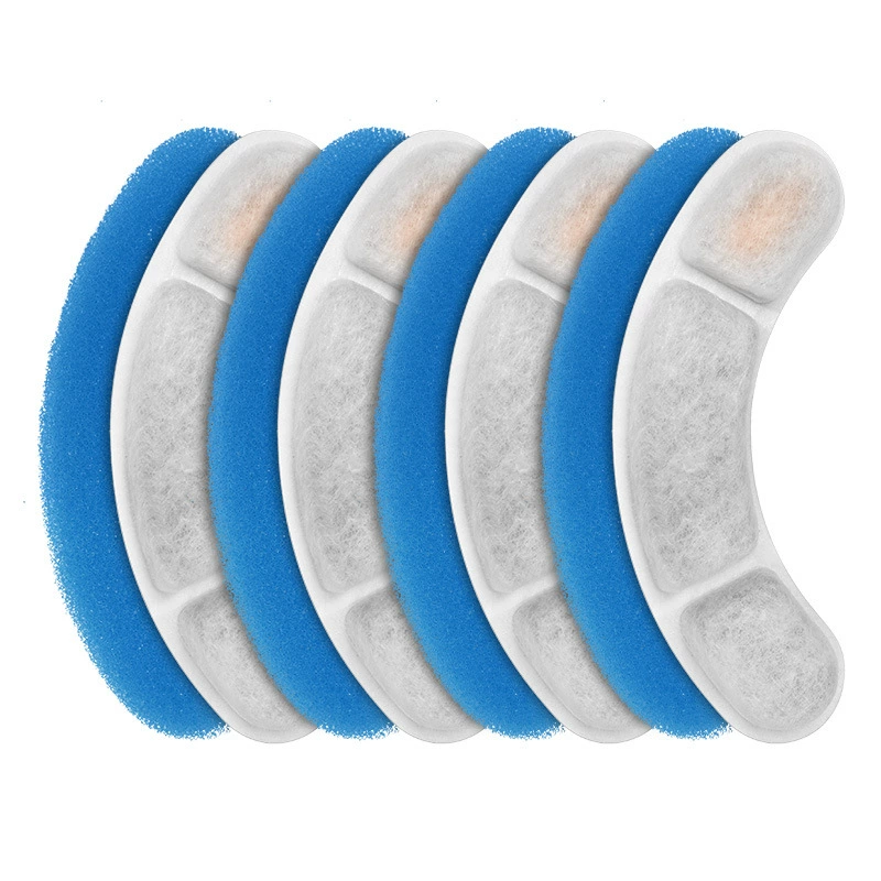 WF050 060 Питьевая вода для домашних животных Фильтр Cat Питьевая вода Мульти Фильтр Волосы Хлопок Активированный уголь