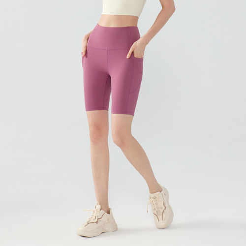 Starry Sky Shorts Summer Commute Fitness Yoga Five-Pocket Women's High-Waist Thigh-Sucking Abdominal-Slimming Dual-Side Pockets Sports Shorts