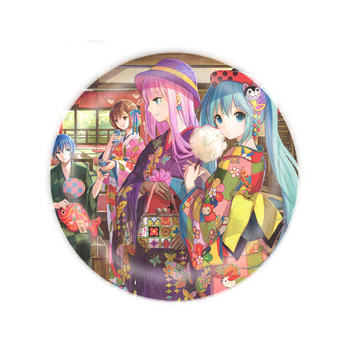 Two-dimensional peripheral Hatsune Miku peripheral anime gift badge badge brooch 58MM