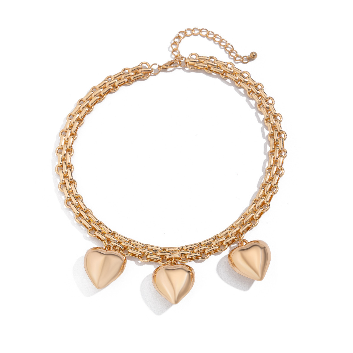 77g Weight CCB, Alloy Pendant Material Pendant Necklace Classification Iron Chain Material 1 Piece Quantity Holiday, Daily Occasion CCB, Alloy, Iron Material Star, Heart Shape Pattern Women's Gender Casual, Simple Style Style Casual Simple Style Star Heart Shape CCB Alloy Iron Wholesale Pendant Necklace 8