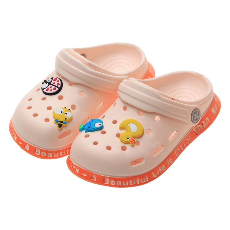 EVA children's slippers summer indoor non-slip factory soft baby boys' hole shoes closed toe baby girls' sandals