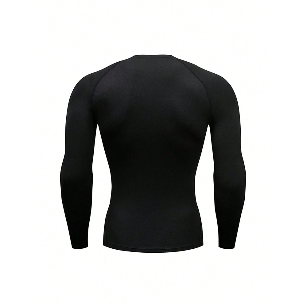 Men's Long Sleeve Sports Base Layer Breathable Quick Drying Top_voghion.com