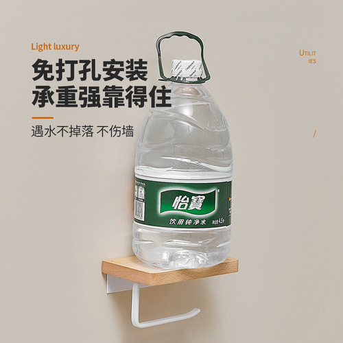 Log bathroom roll box facial tissue holder toilet roll solid wood holder facial tissue paper towel roll holder