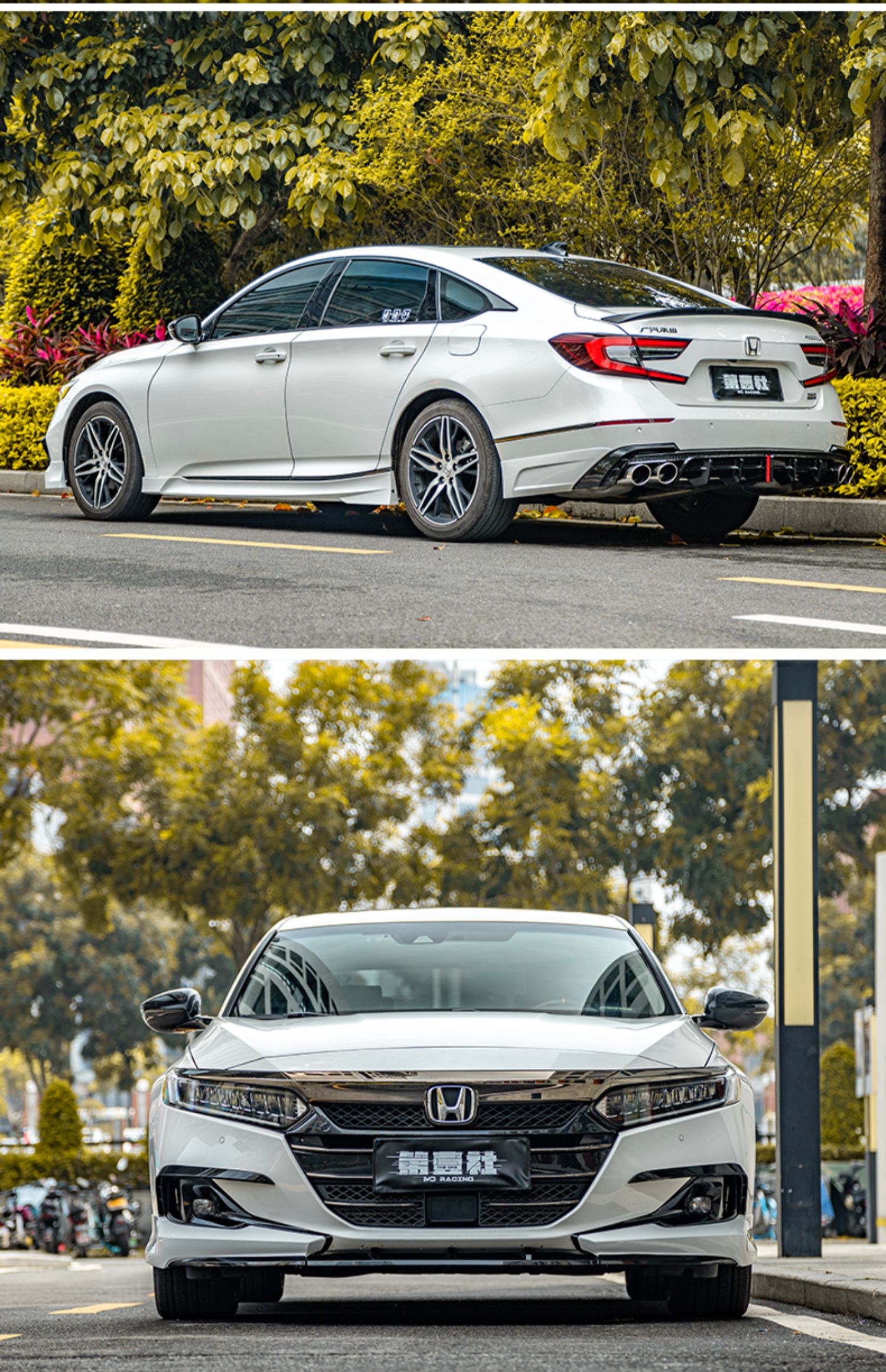 Suitable for 22 models of the 10th generation and a half Accord modified AK front shovel size surrounding front lip rear lip rear spoiler tail whistle Qing