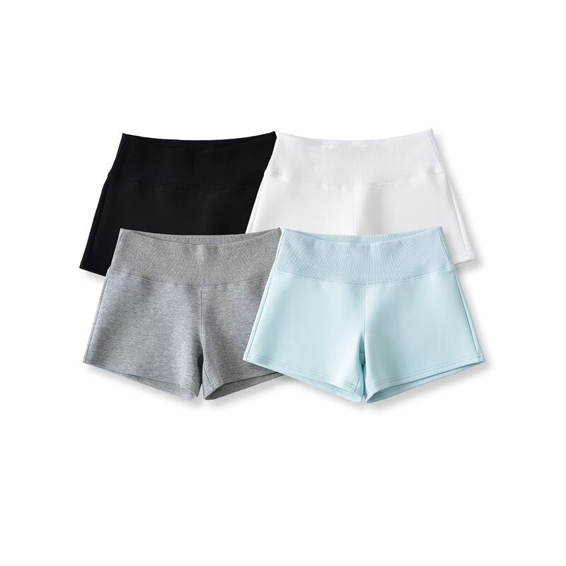 Ultra-Short Elastic Slim High-Waisted Hot Girl Fitness Yoga Sports Cycling Hot Pants Casual Leggings for Women