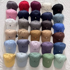 外国貿易rlラフ帽子野球帽男女ハンチングpoloスポーツ馬標刺繍カップル野球帽潮