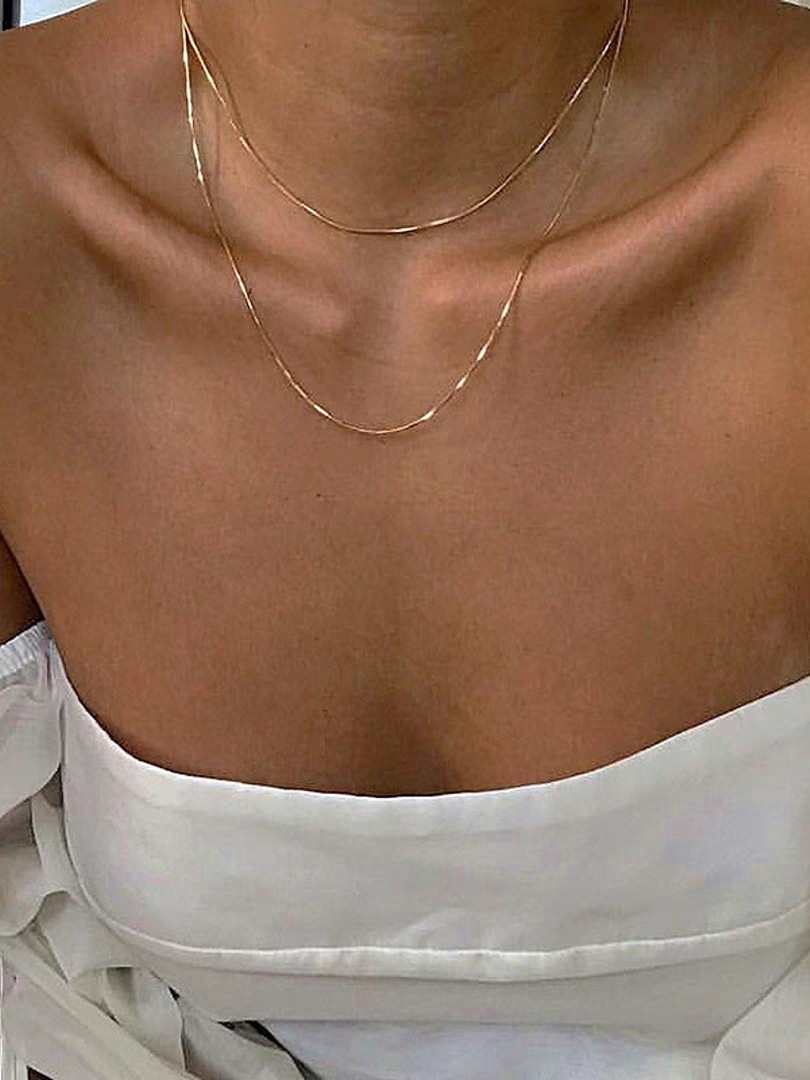 304 Stainless Steel Pendant Material Wholesale Jewelry Basic Classic Style Geometric Titanium Steel Plating Necklace