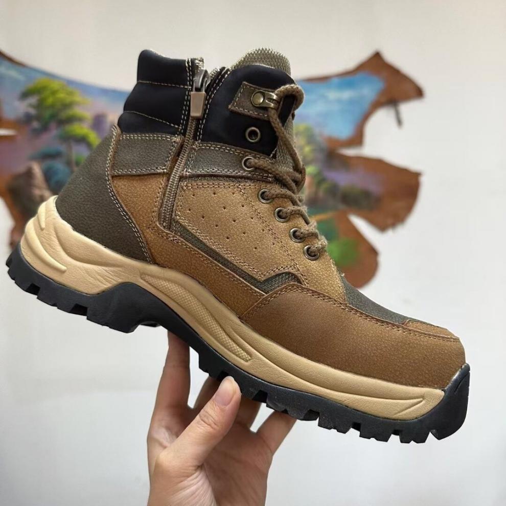 ShoeGlobe ShoeGlobe 23 Thick-Soled Ski High-Top Mountaineering New Waterproof Non-Slip Thickened Wool Warm Snow Boots Men's Ultra-Light_voghion.com