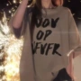 字母美式短袖显瘦t恤