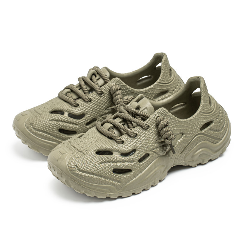 Zapatos de coco diseñados lujosos de verano 2025 zapatos de hombre zapatos de agujero de playa al aire libre zapatos de video sandálias para hombres