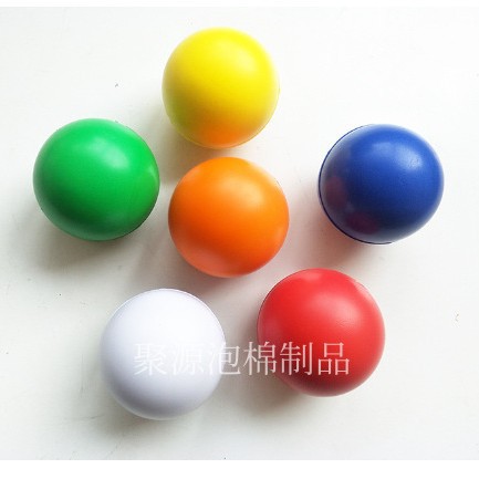 Factory Direct Sales 4cm Spot Multi-Specification Solid Pu Foam Sponge Ball Pressure Ball Decompression Ball Solid Sponge Ball
