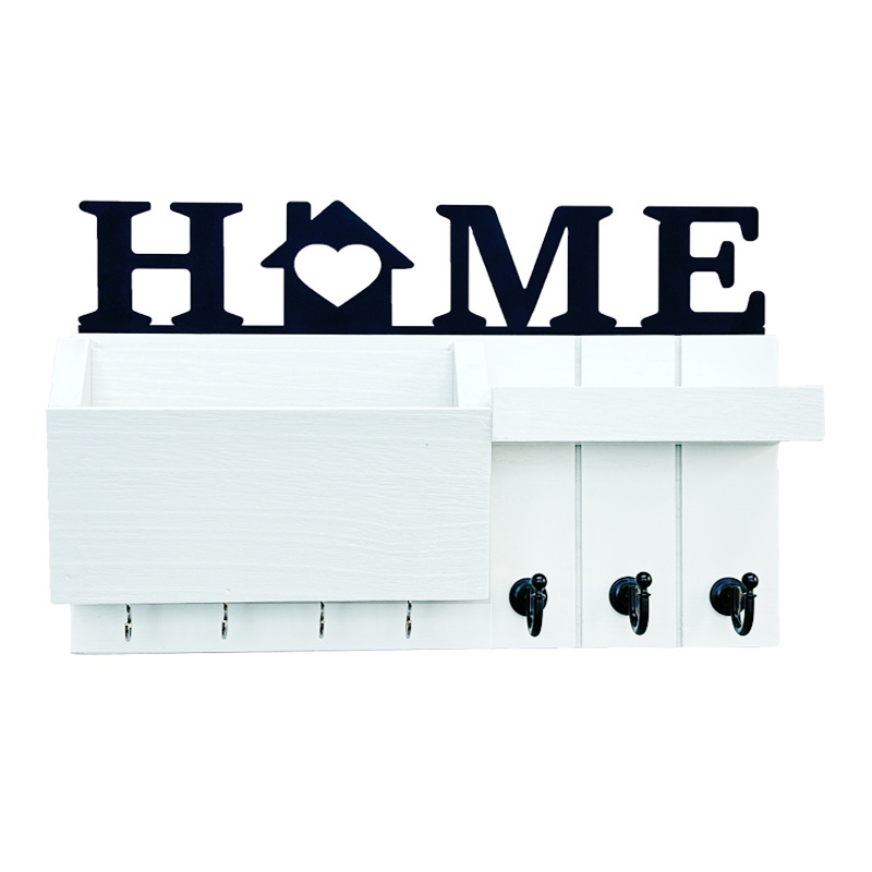 Amazon sala de estar colgante de madera pared colgante de pared estante de almacenamiento colgante de llaves de puerta de entrada marco de madera