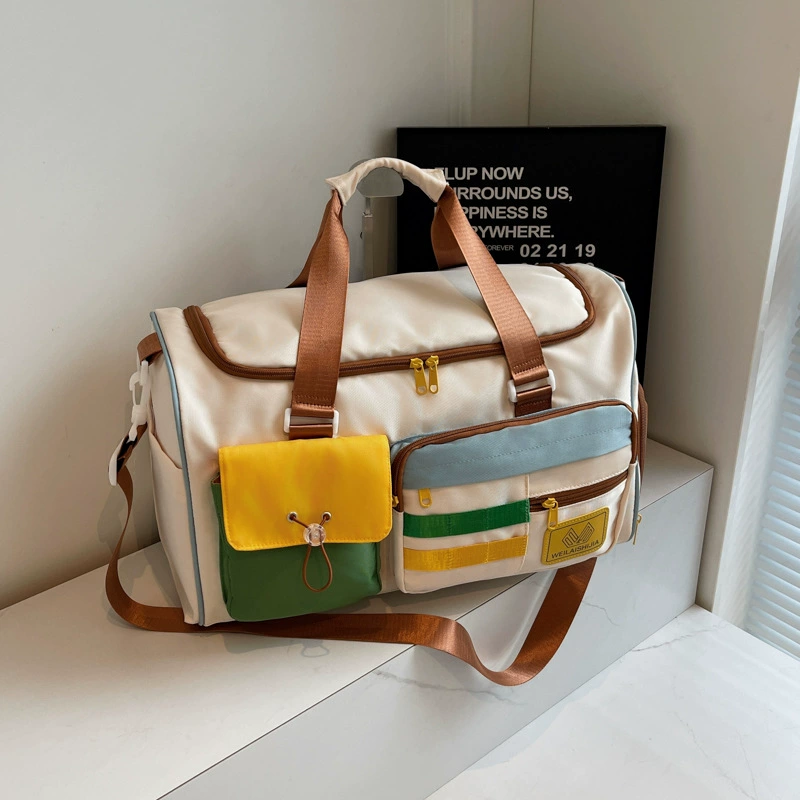 Спорт bag for leisure for men and women, capacious shoulder bag, travel bag wet and dry separation, storage bag