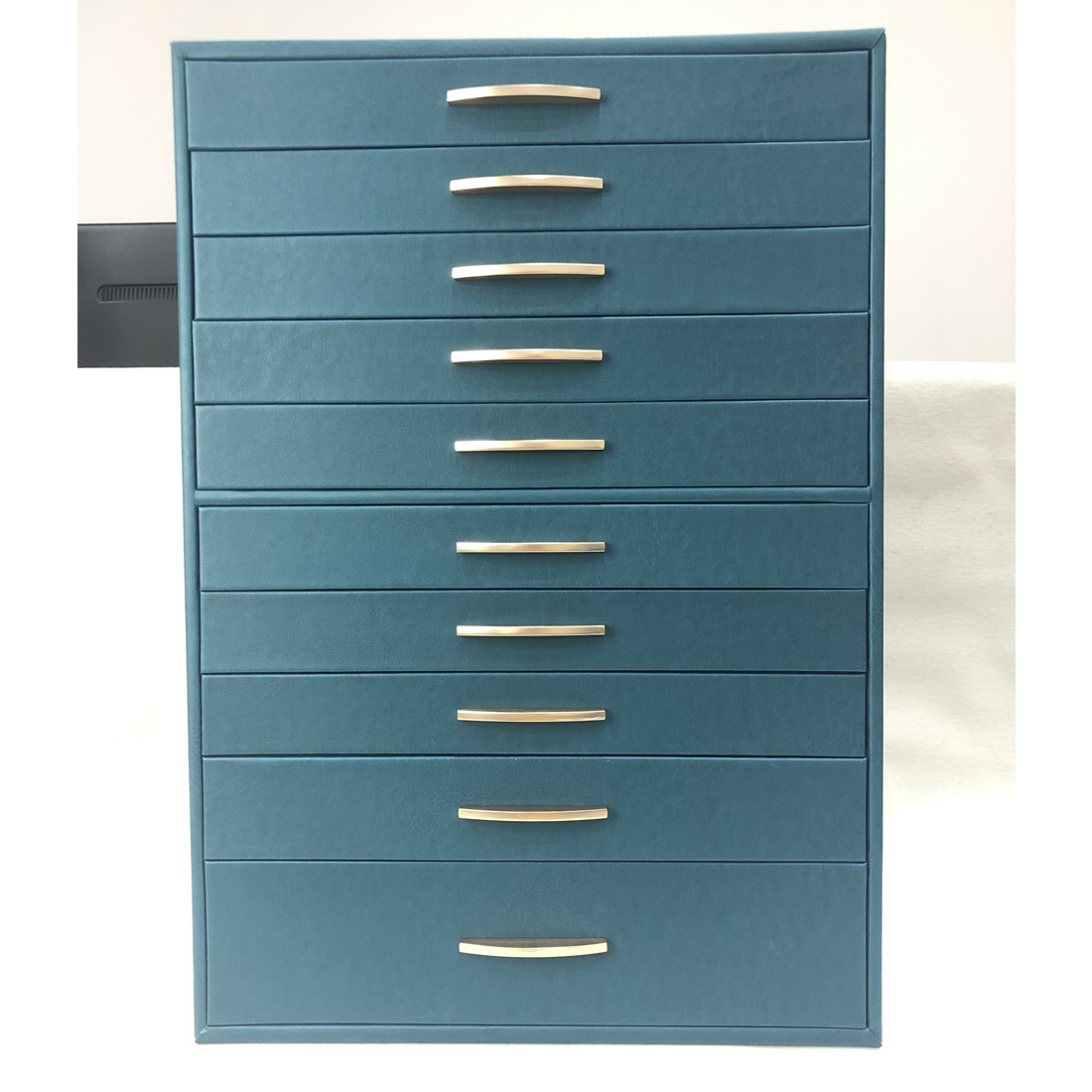Caja Organizadora de Joyas con Cajones de Cuero PU Multicapa para Regalo