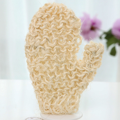 Sisal braided bath gloves, bath rub back thumb gloves, cleansing mud, exfoliating bath towels, bath wipes