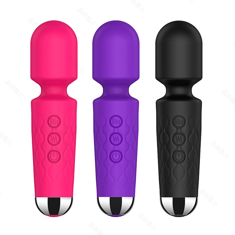 Knight Mini Strong Shock AV Stick Compact Massage Vibrator Charging 20 Frequencies Self Pleasing Vibrator Erotic Goods Wholesale