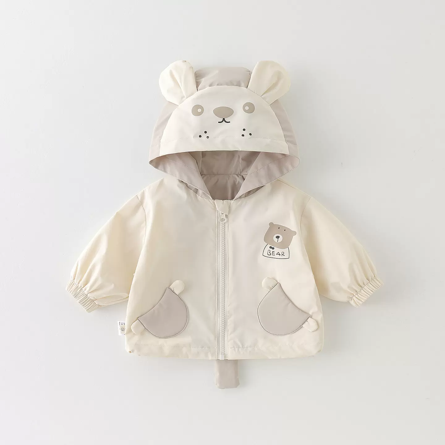 男童春季2026年新款a类可爱卡通小熊男宝宝外套春秋季洋气外出服