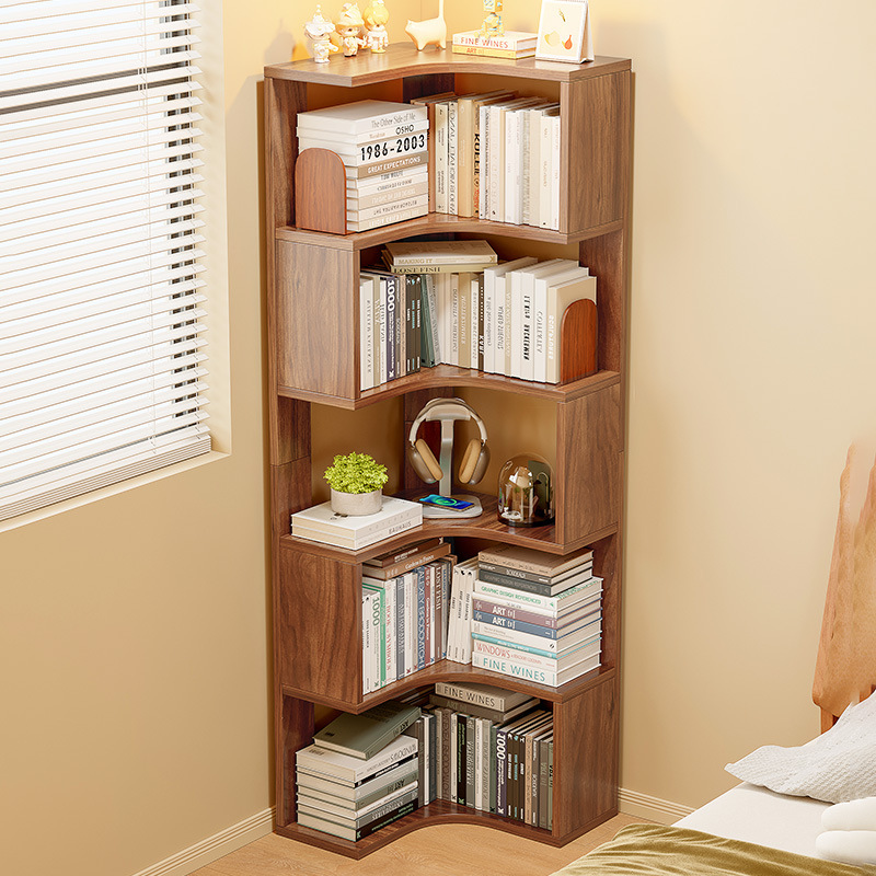 Creative Multi-layer Corner Bookshelf Floor Storage Rack Living Room Corner Cabinet Corner Storage Rack Simple Corner Bedside Bookcase